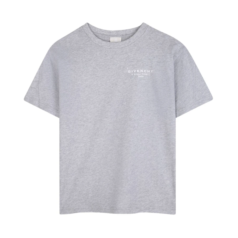 Givenchy Unisex Gray Cotton Logo T-Shirt