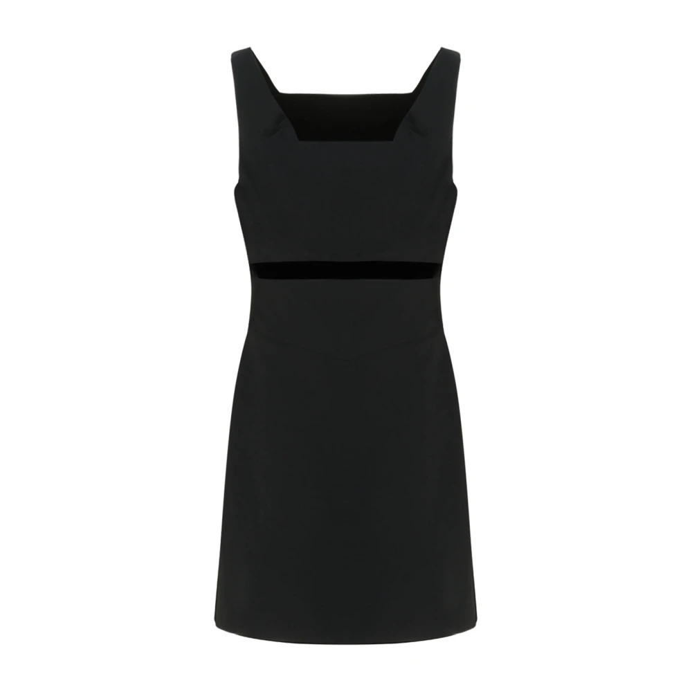Givenchy Zwarte minijurk met watervalhals Black Dames
