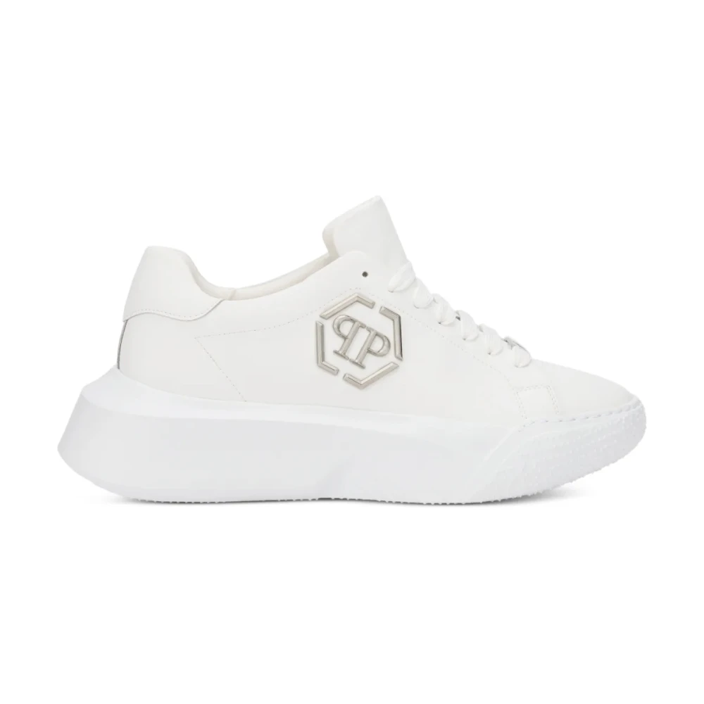 Philipp Plein Godzilla Hexagon Logo Chunky Sneakers Heren Schoenen Wit