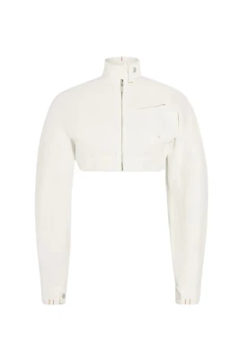 Denimjacka med dragkedja