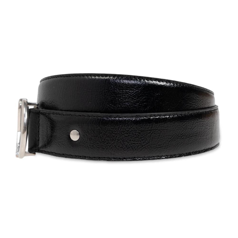 Ami Paris Leren riem Black Heren