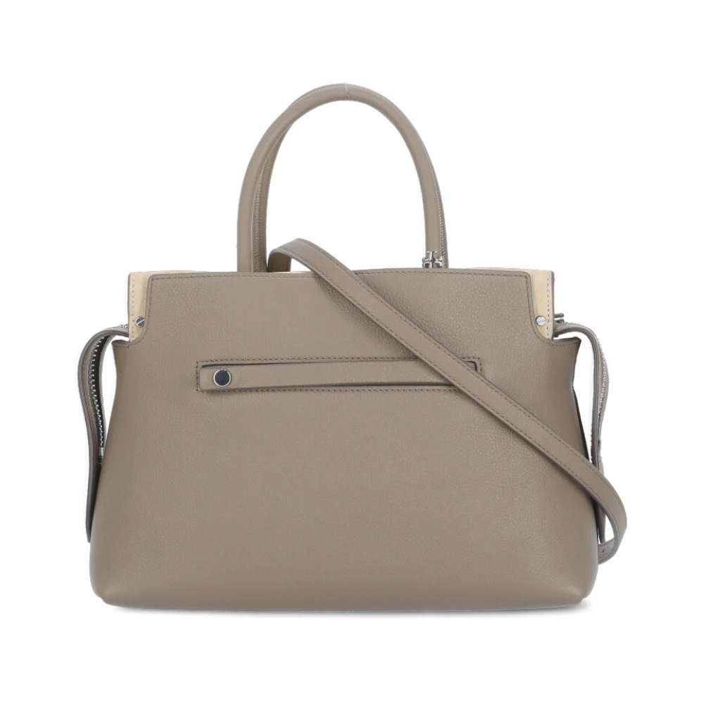 TORY BURCH Bruine leren handtas met handvatten Brown Dames