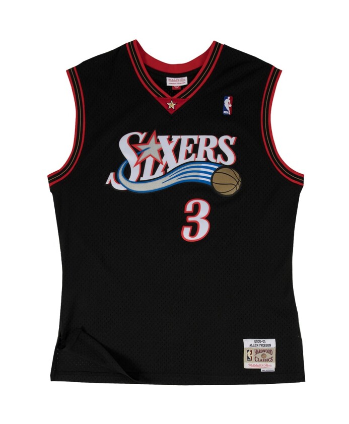 maillot-nba-allen-iverson-76ers-noir