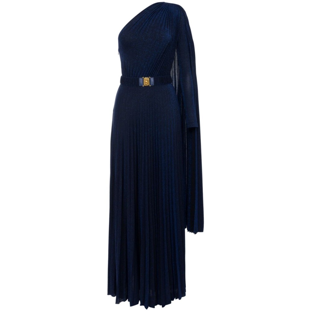 Robe Bleue Tapis Rouge Plissée | Elisabetta Franchi | Femme | Miinto