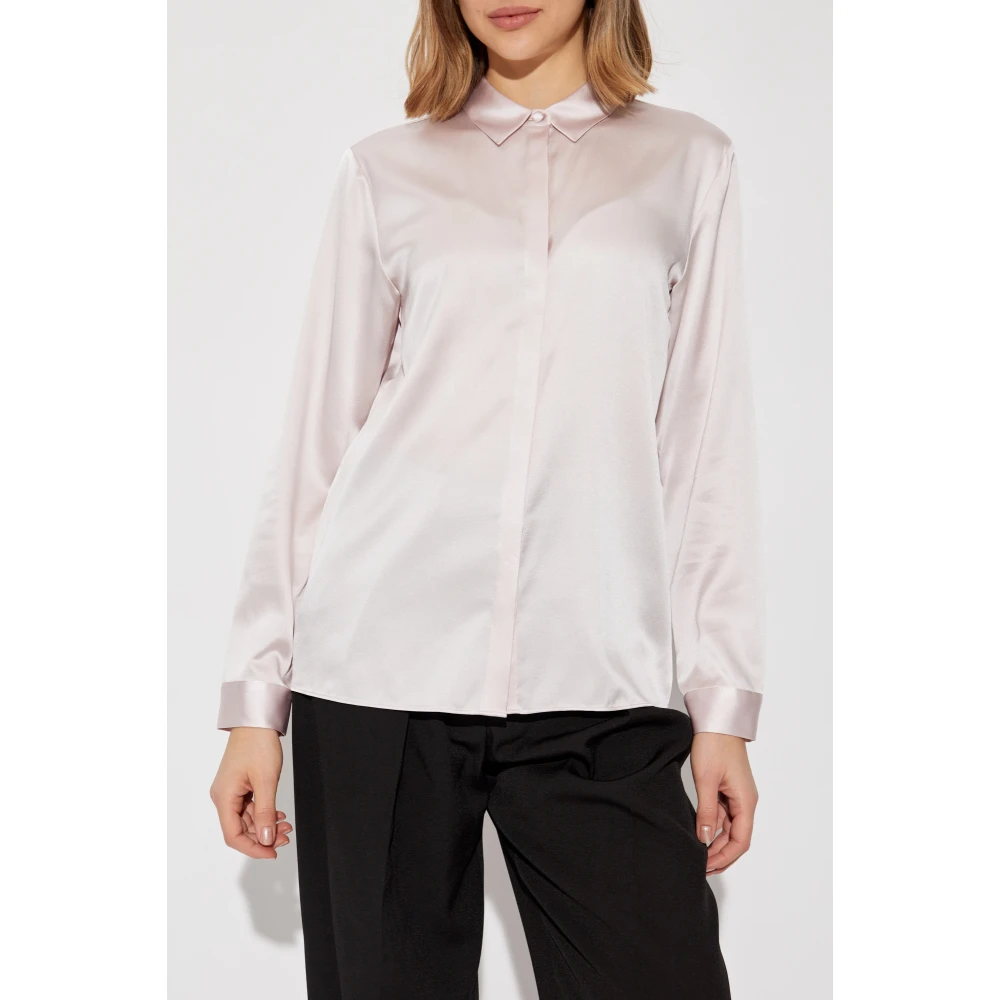 Emporio Armani Zijden overhemd Pink Dames