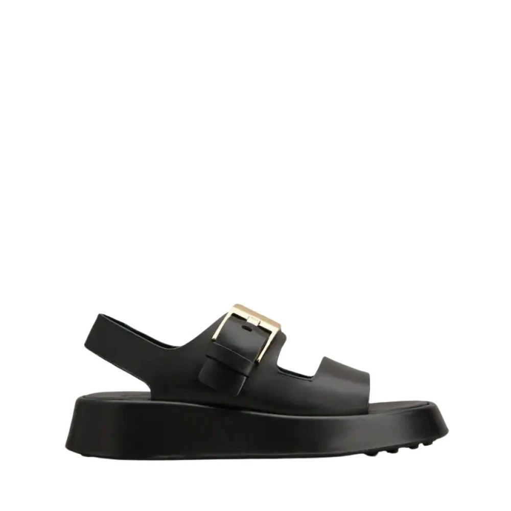 Tod's Sandal - Female - Flat Sandals - Black - 5 Uk - Shoes