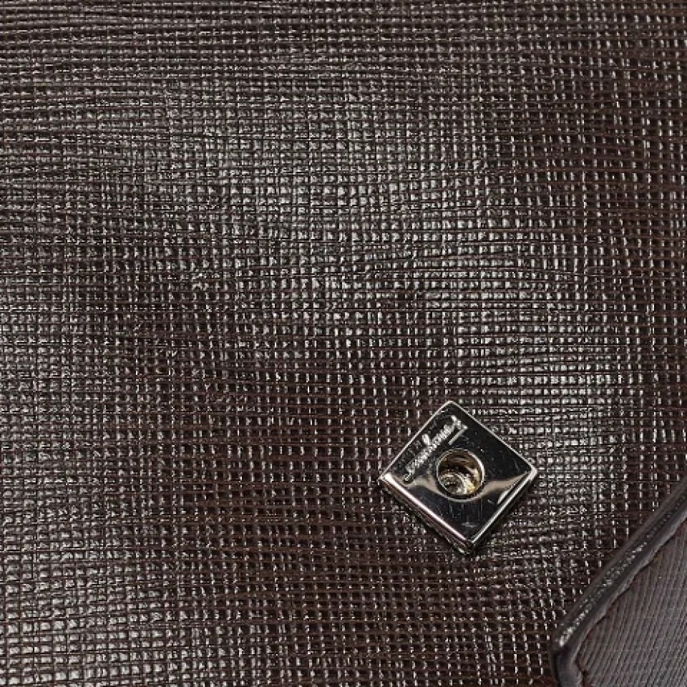 Salvatore Ferragamo Pre-owned Leather wallets Brown Dames