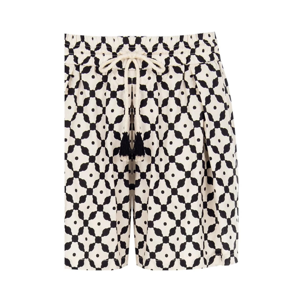 RINASCIMENTO Baggy katoenen broek met kwastjes Multicolor Dames