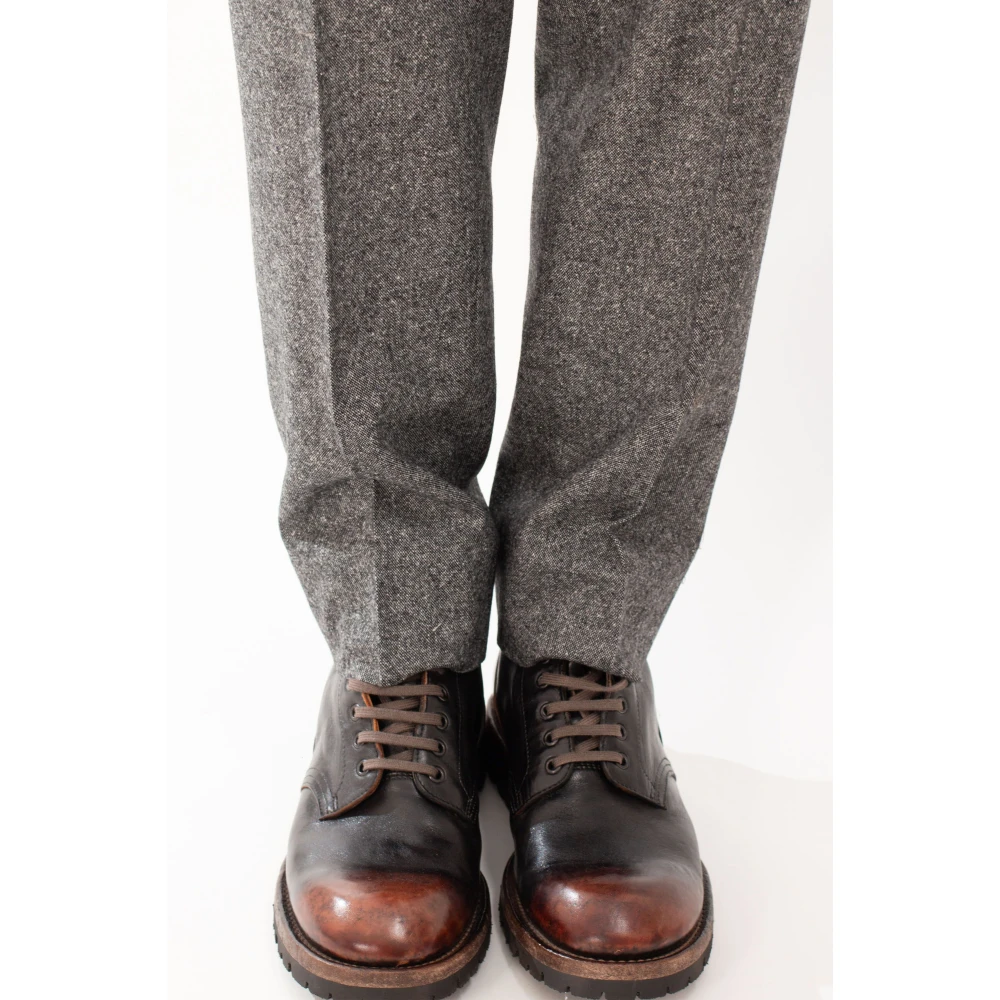 Briglia Wol Cargo Broek Gray Heren