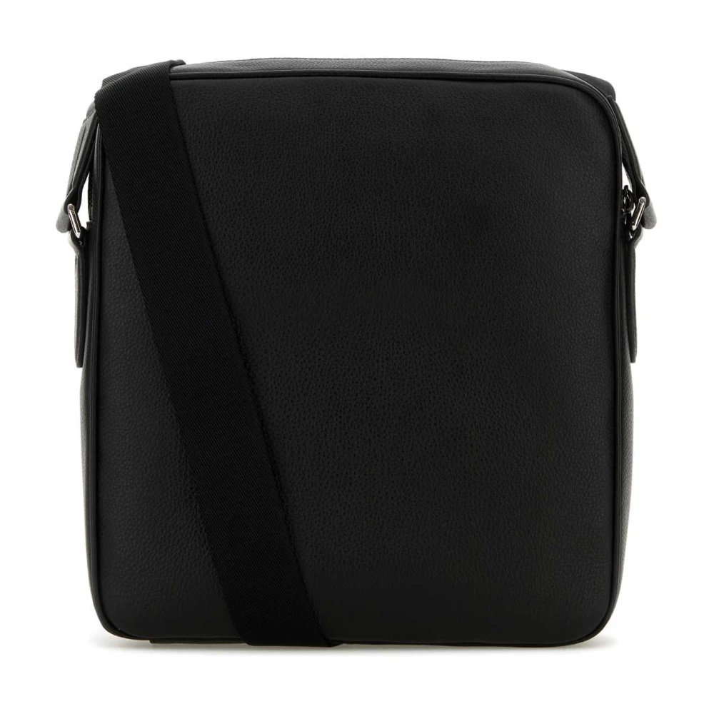 Bally Stijlvolle Zwarte Leren Crossbodytas Black Heren