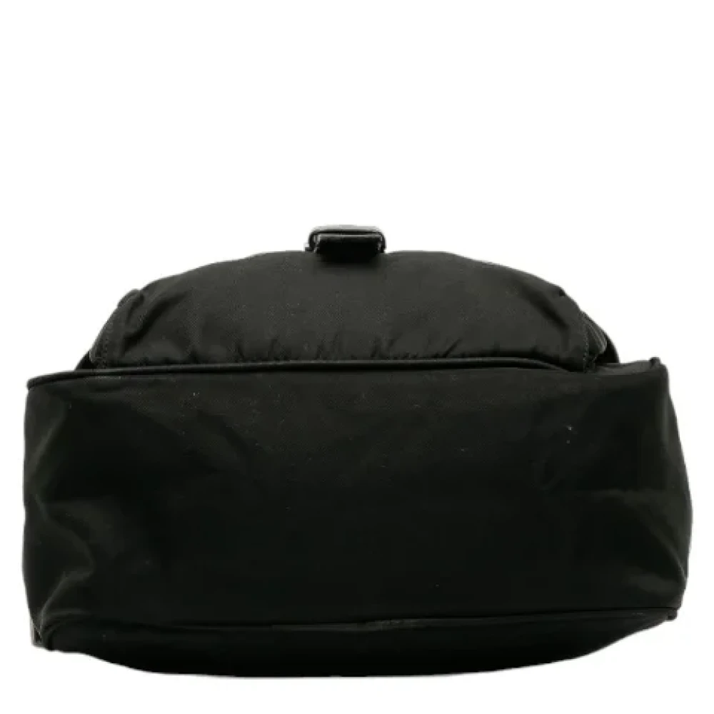 Prada Vintage Pre-owned Canvas crossbody-bags Black Dames