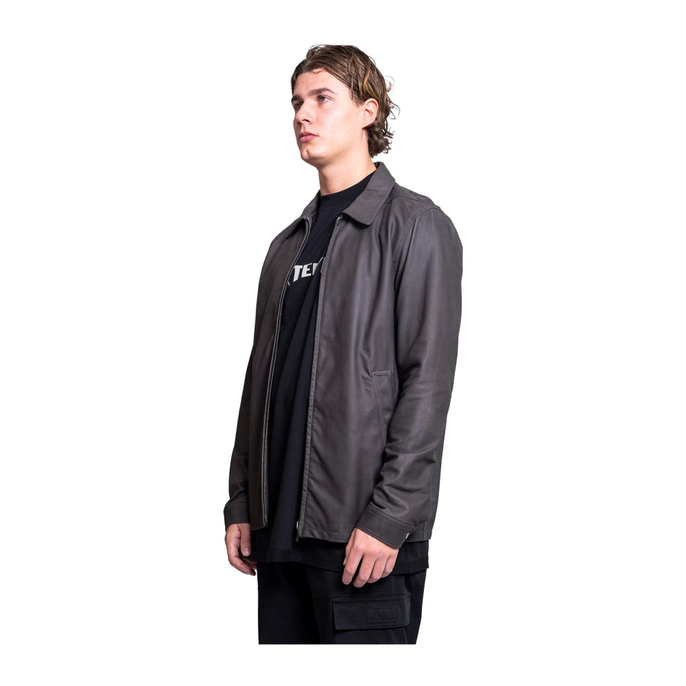 Rick Owens Donkere Stofjas voor Stijlvolle Look Brown Heren