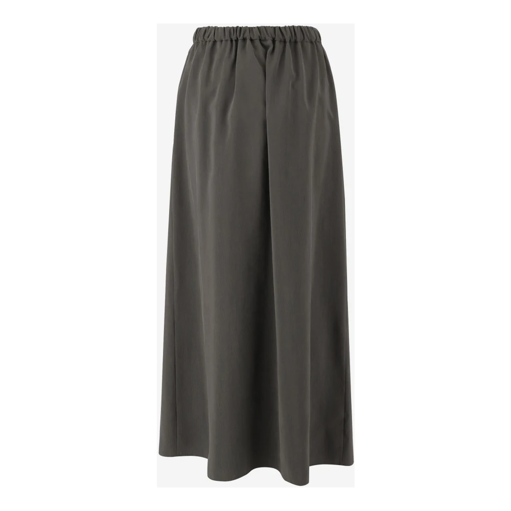 Giorgio Armani Zijden Organza Lange Rok Groen Green Dames