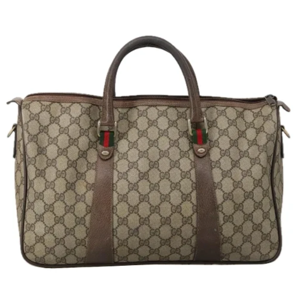 Gucci Vintage Pre-owned Leather handbags Beige Dames