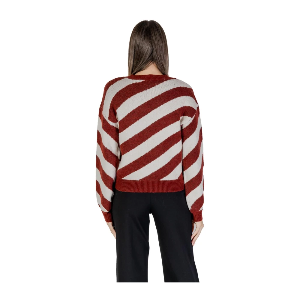 Vero Moda Gestreepte Ronde Hals Gebreide Trui Multicolor Dames