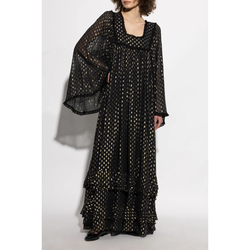 Chloé Jurk met lurex draad Black Dames