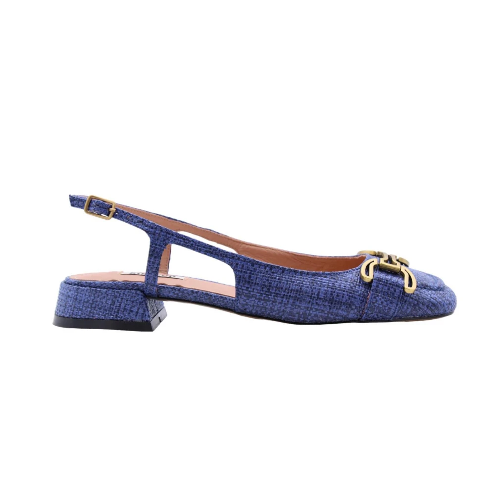 Bibi Lou Elegant Slingback Ballerina Blue, Dam