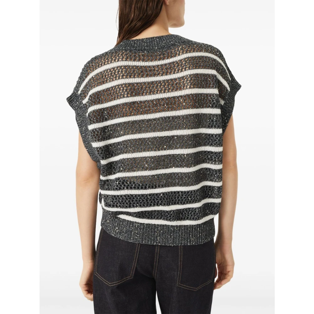 BRUNELLO CUCINELLI Luxe Truien Collectie Gray Dames
