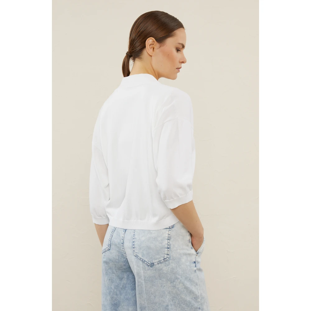PESERICO Trui S99173F12 Stijl 9173A 00A White Dames