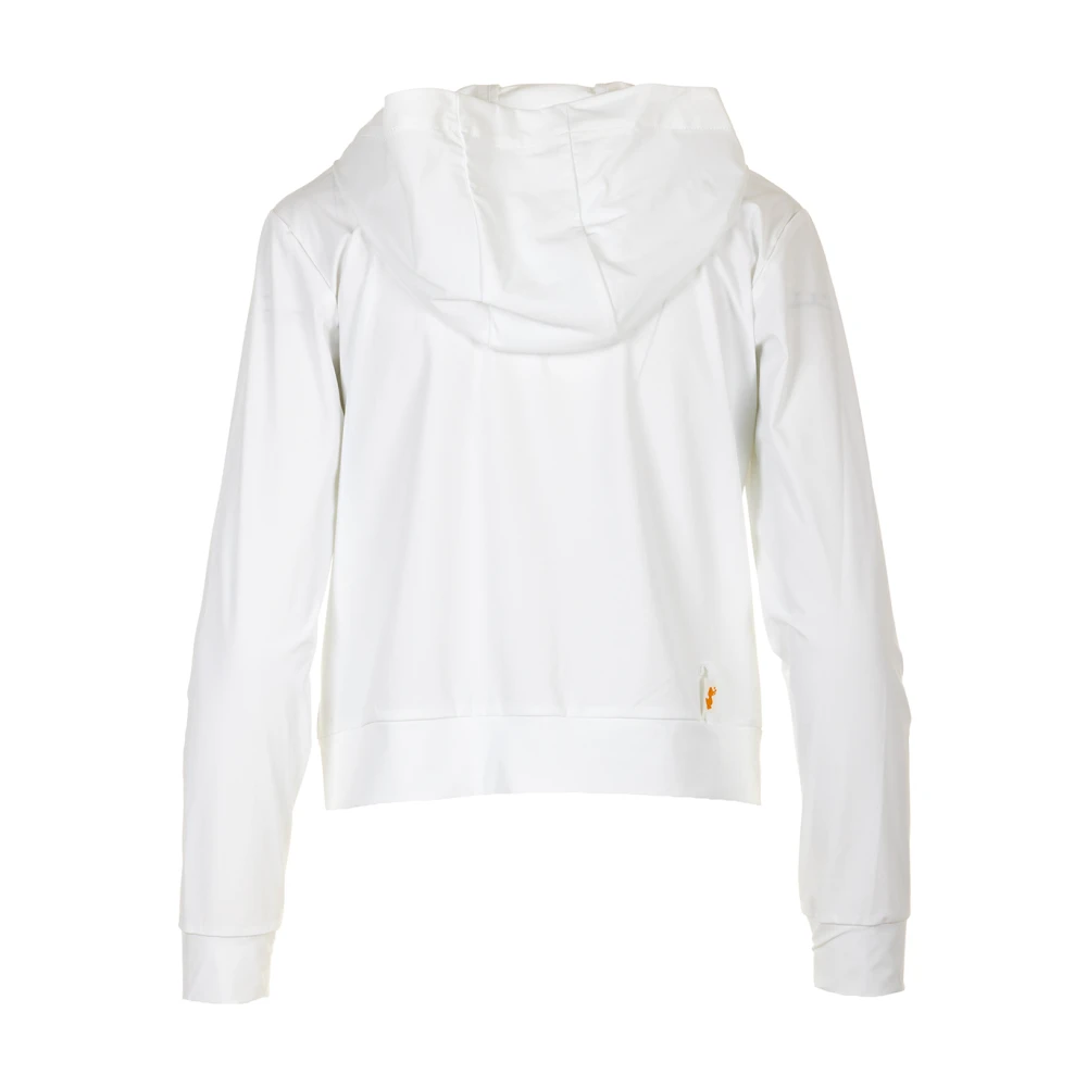 Save The Duck Witte Gewatteerde Jas met Capuchon White Dames
