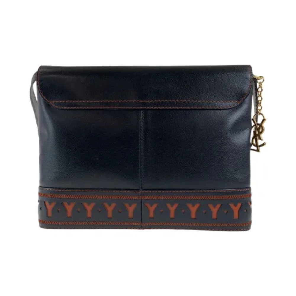 Yves Saint Laurent Vintage Pre-owned Leather crossbody-bags Black Dames