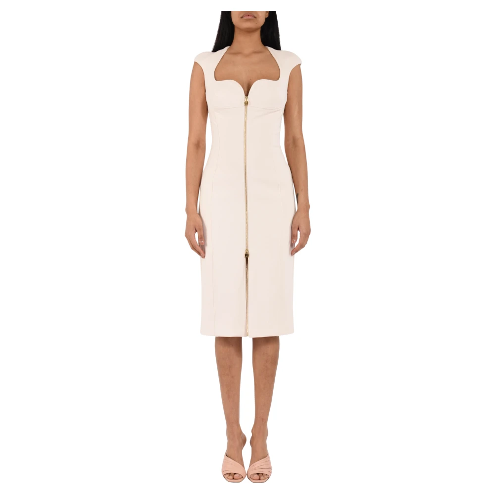 Elisabetta Franchi Pink Midi Dresses, Female, Xl, Midi Dress