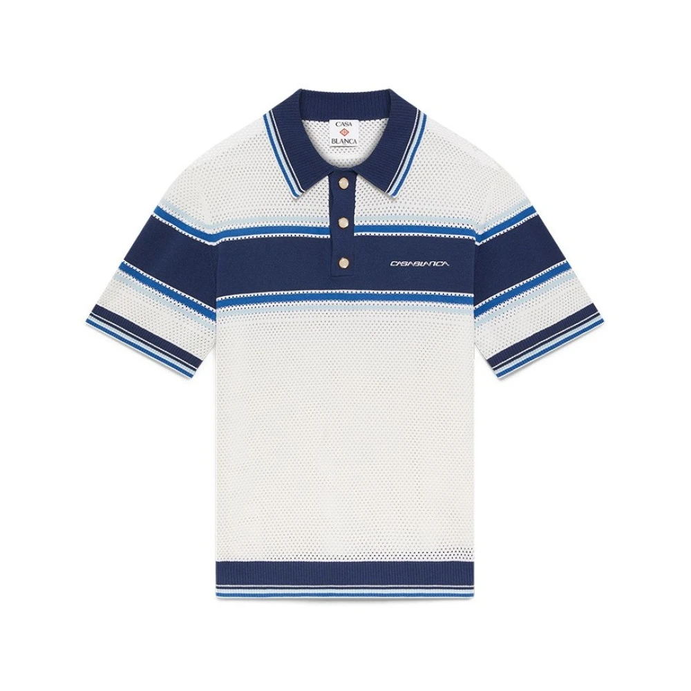 Casablanca Men's White Polo Shirts, Xl, Majica