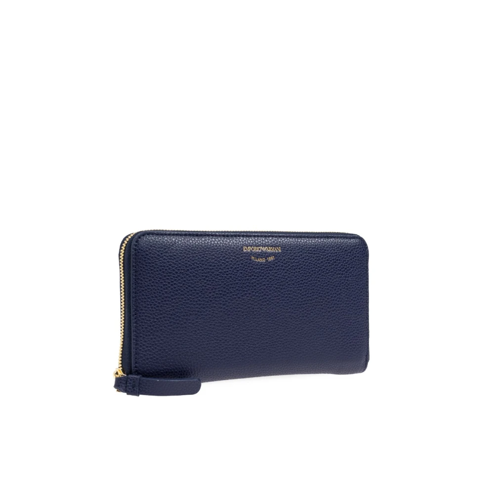 Emporio Armani Stijlvolle Portemonnee voor Mannen en Vrouwen Blue Dames