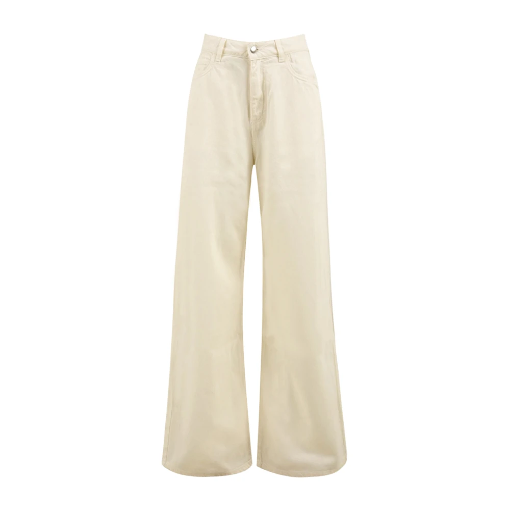 Icon Denim Women's Beige Debby Wide Jeans - Wide Jeans - W27 - Jeans