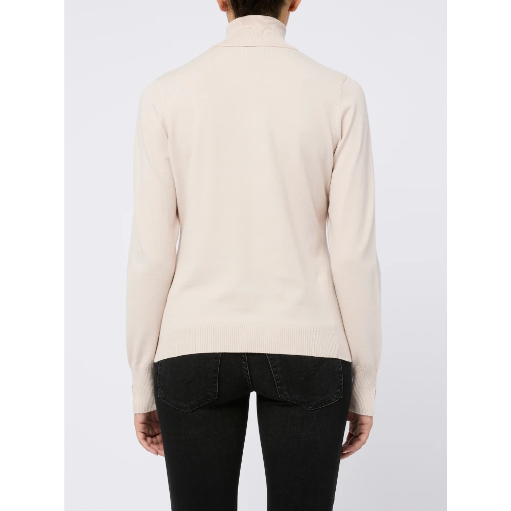 Seventy Hoge hals Off-white Sweater Vrouwen Beige Dames