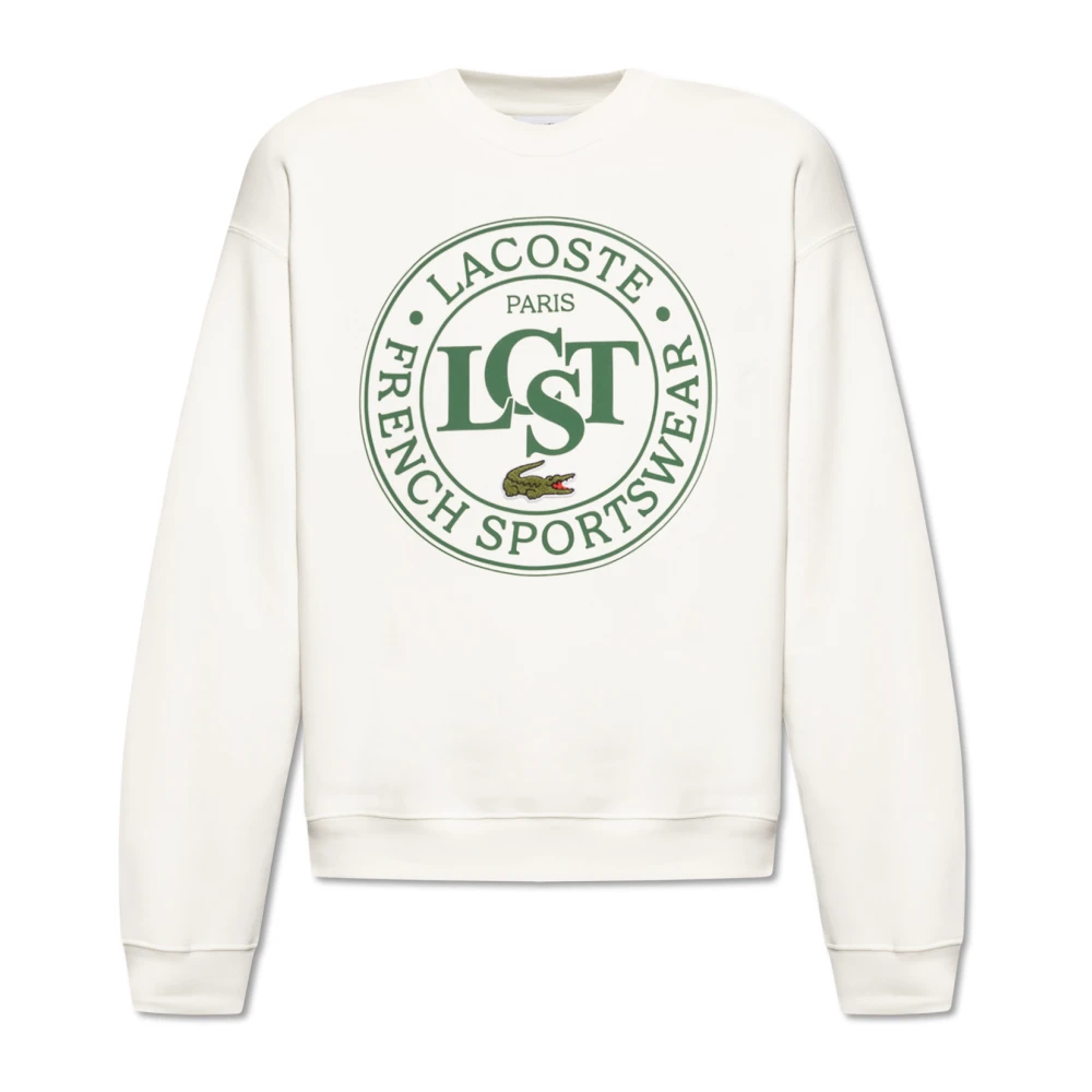 Lacoste Sweatshirt met logo White Heren