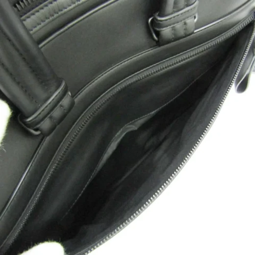 Bottega Veneta Vintage Pre-owned Leather handbags Black Heren