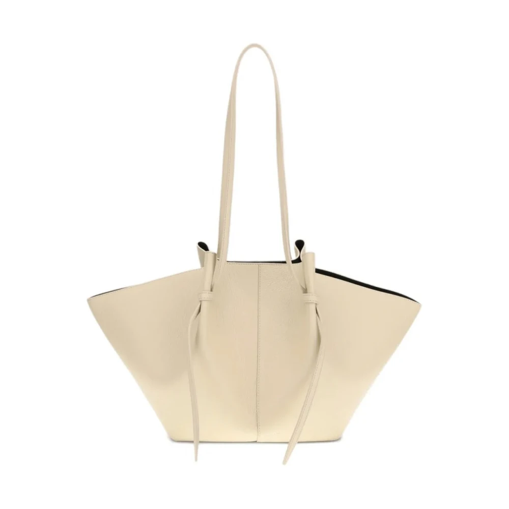 Yuzefi Women's Beige Shopping Bags, One Size, Large Mochi Tote
