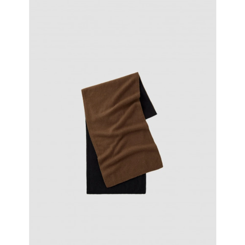 joseph Zachte Geborstelde Kasjmier Colorblock Sjaal Brown Dames