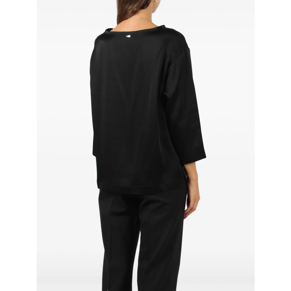 Herno Zwarte Blouse Black Dames