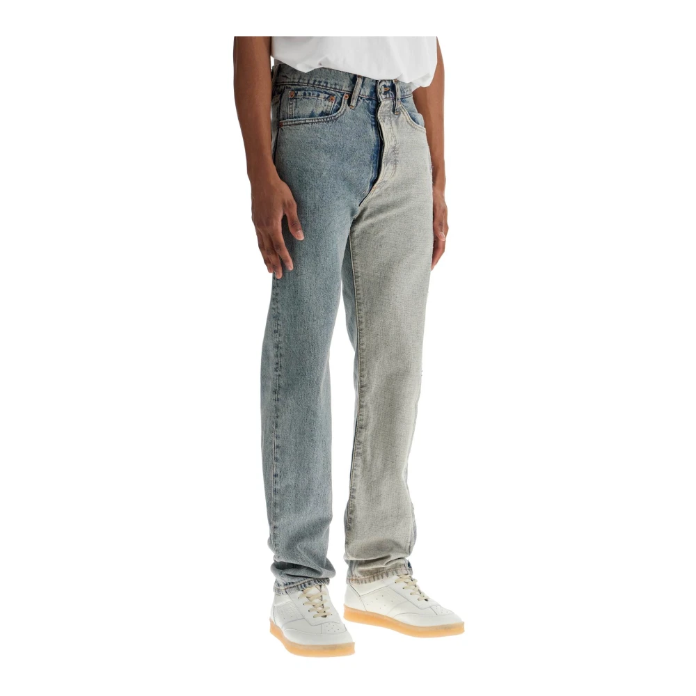 MM6 Maison Margiela Spijkerbroek met contrasterend paneelontwerp Multicolor Heren