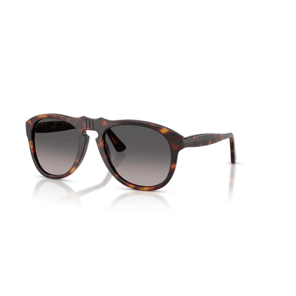 Persol Unisex Sunglass PO0649NE - Total Black Arrow - Frame color: Havana, Lens color: Grey Gradient Polarized - Image 3