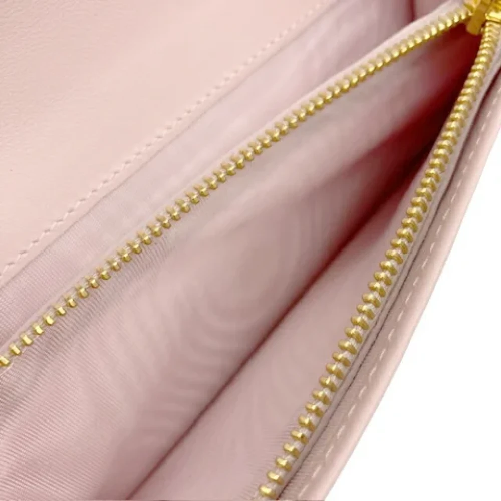 Prada Vintage Pre-owned Leather wallets Pink Dames