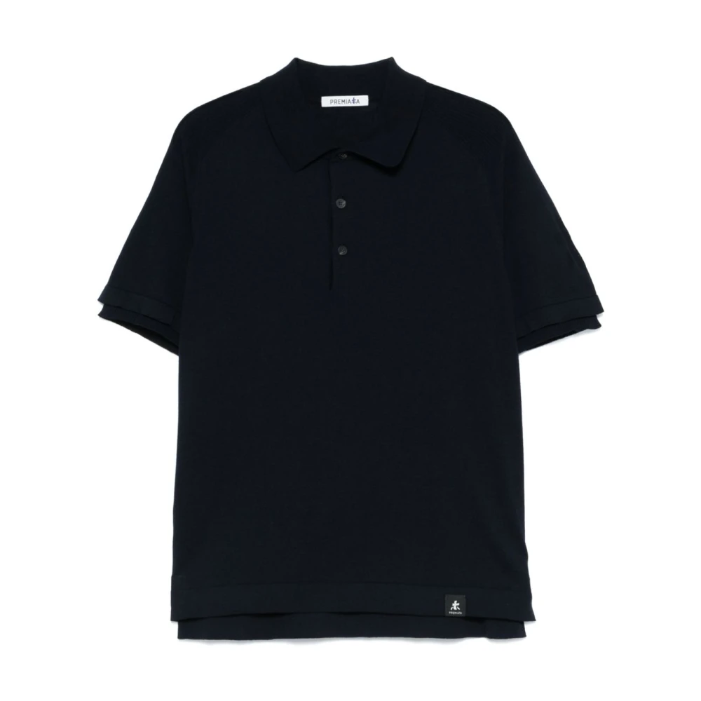 Premiata Blue Polo Shirts, Male, Xl, Cotton T-Shirt Casual Style