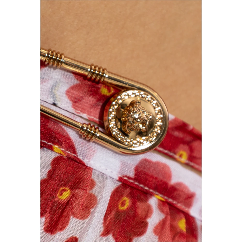 Versace Pareo met bloemmotief Red Dames