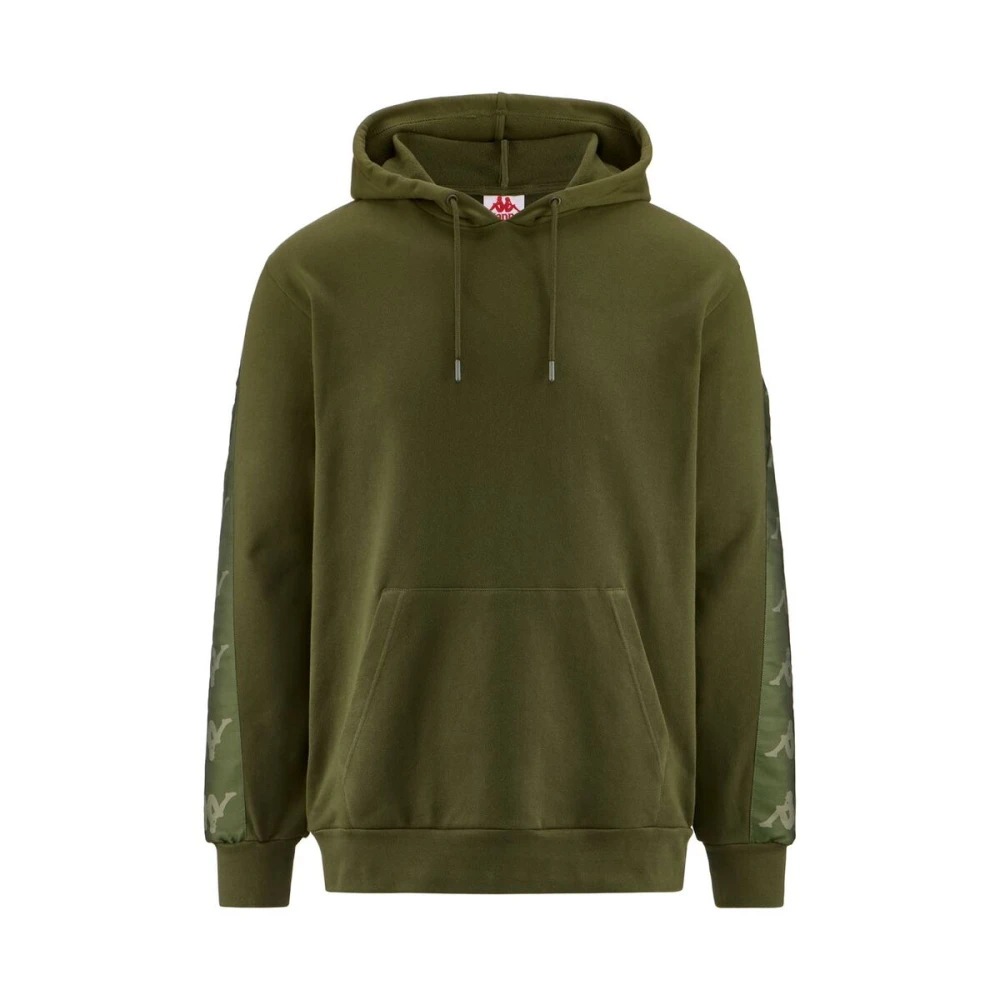 Kappa Solid Sweatshirt met Verborgen Capuchon Green Heren