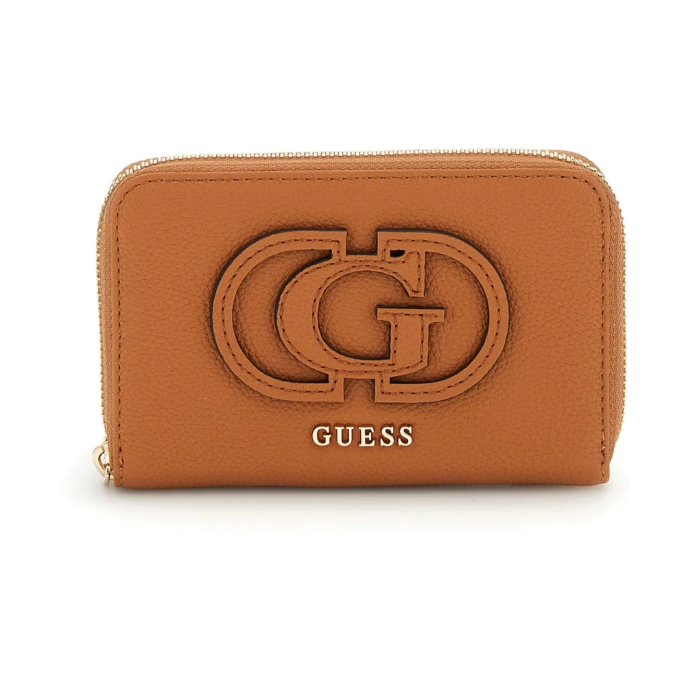 Guess Women's Brown Eco Ali Wallet Cardholder Cognac