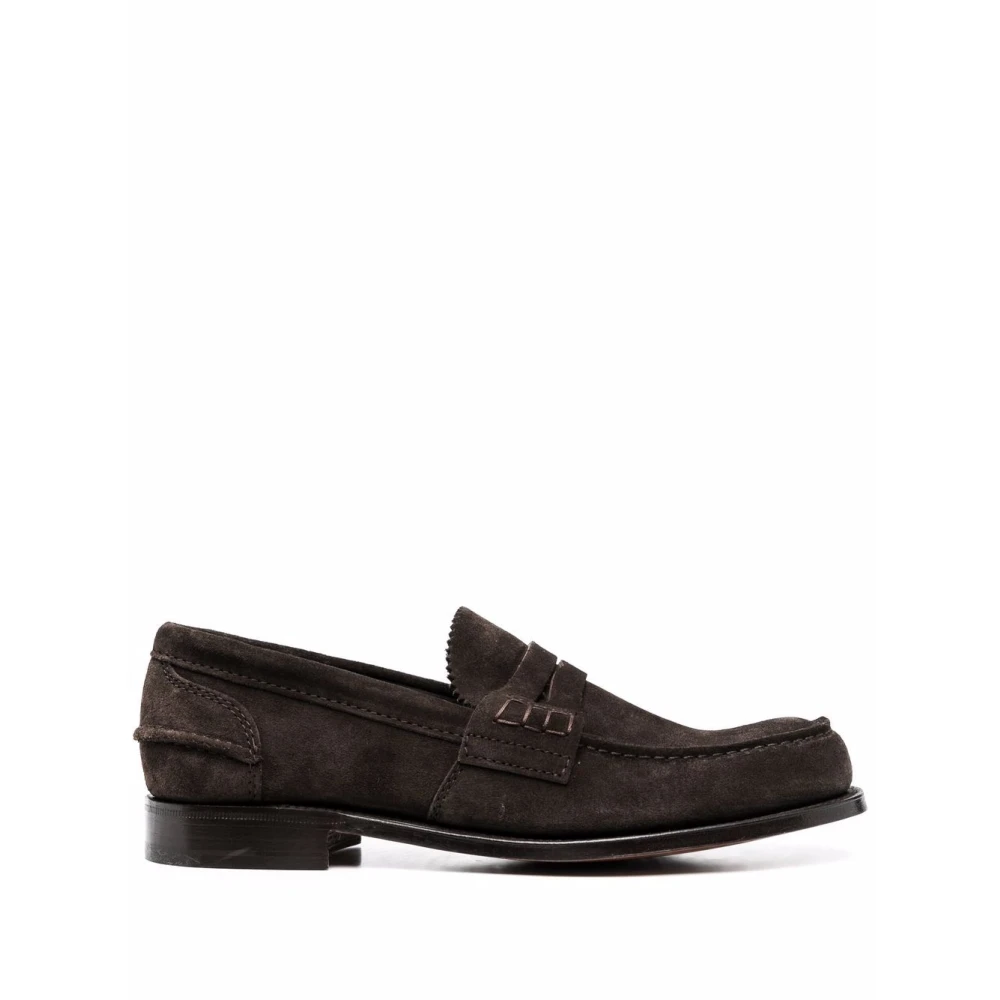 Church's Men's Brown Loafers,, Flat Shoes Size 8