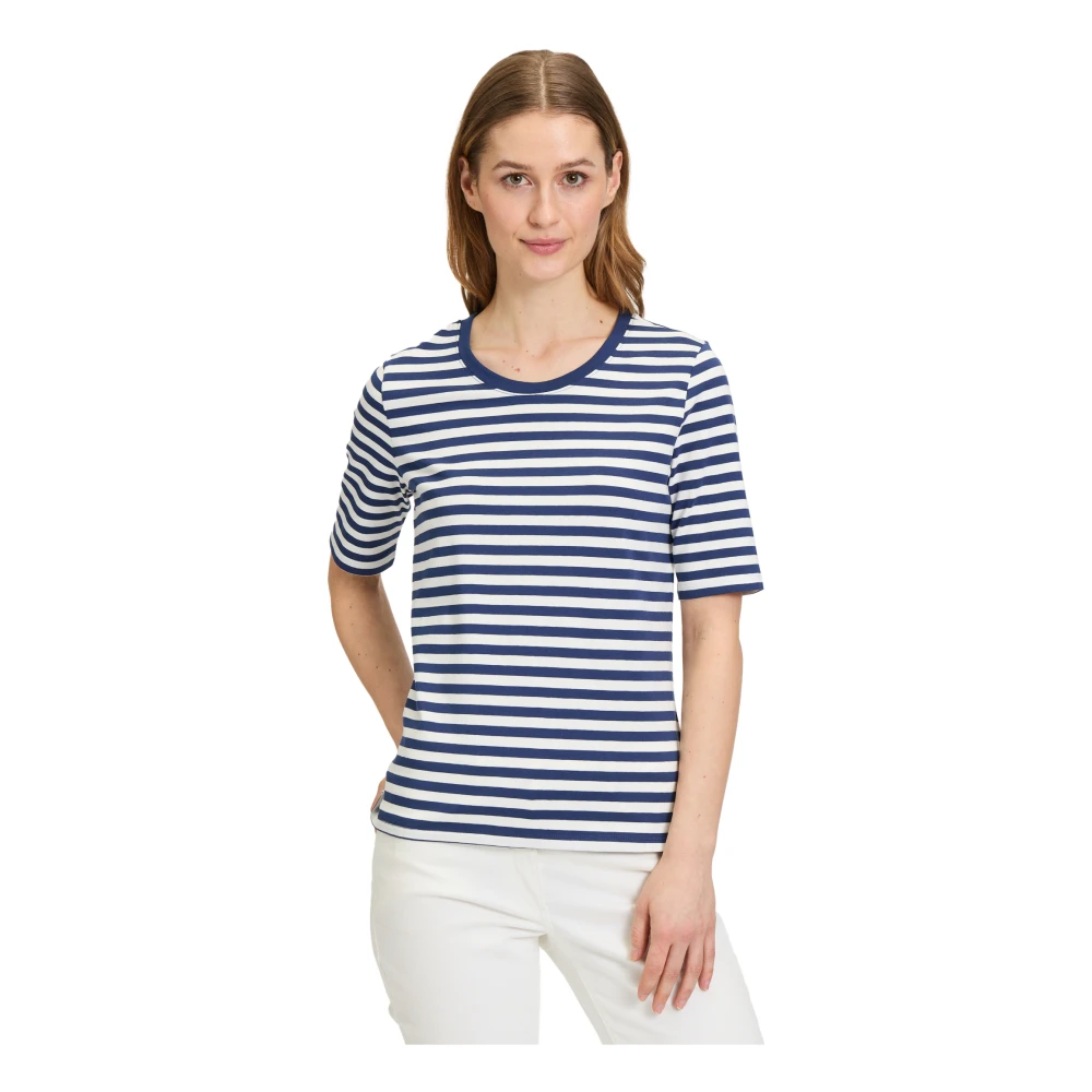 Betty Barclay Gestreept Basic Shirt Trendy Stijl Green Dames