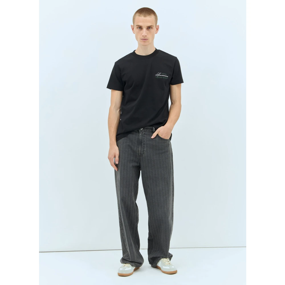 A.p.c. Grafische Print Crewneck T-Shirt Black Heren