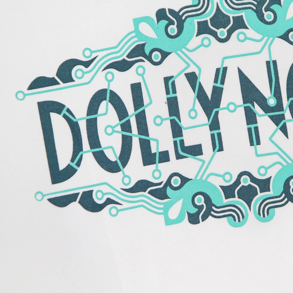 Dolly Noire Witte Maioliche Logo Hoodie White Heren