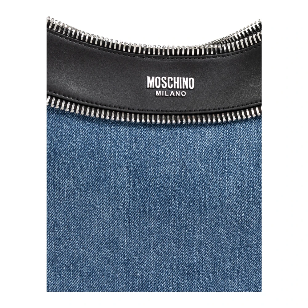 Moschino Denim schoudertas Blue Dames