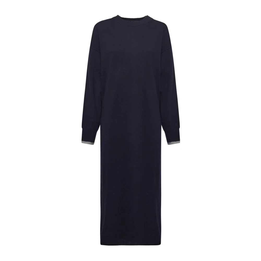 Pinko Women's Blue Knitted Dresses, Xs, Puerto Rico Abito Lana Merinos