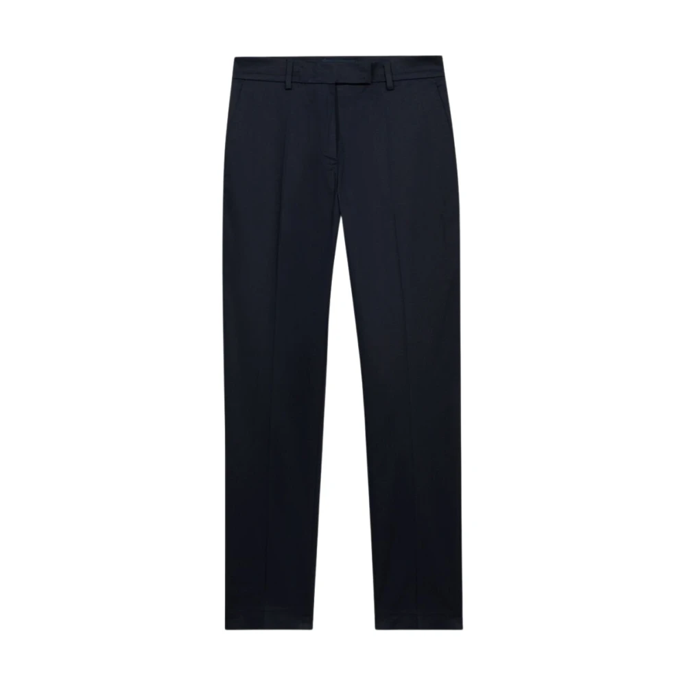Brooks Brothers Kvinno Blå Byxor Dam, L, Bomull, Stretch Cotton Pants