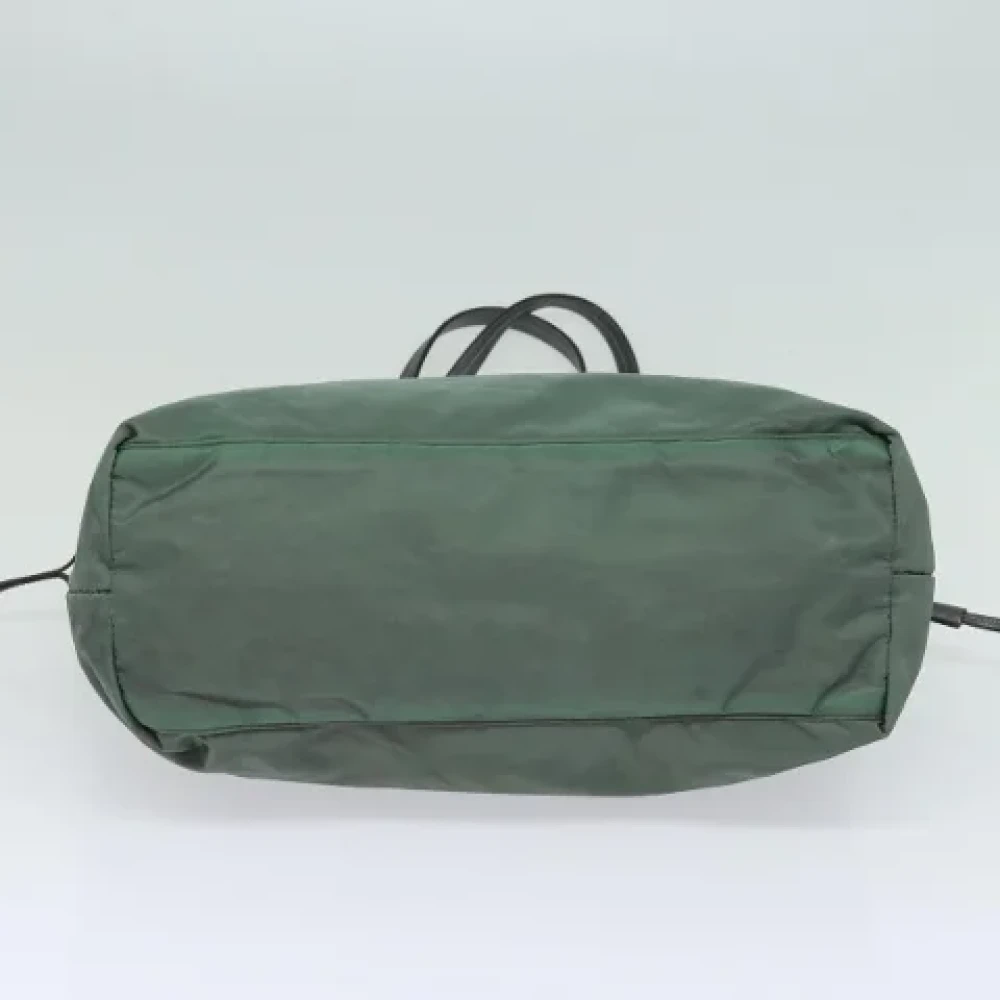 Prada Vintage Pre-owned Nylon totes Green Dames